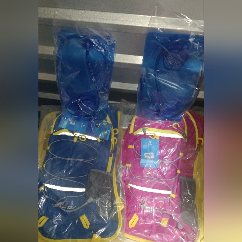 His and Hers Hydration Backpack with 1 Liter Water Bladder